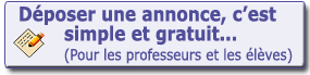 Inscription et recherche de professeurs particulier