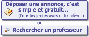 Inscription et recherche de professeurs particulier
